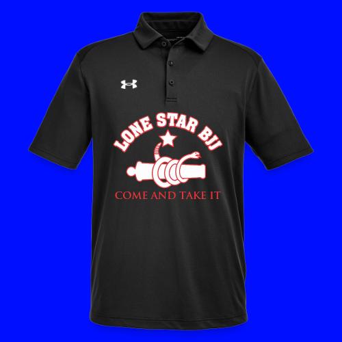 LONE STAR BRAZILIAN JIU-JITSU - Red and white - Under Armour Men's Tech Polo