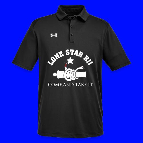 Lone Star BJJ - Come and Take It - White and Red - Under Armour Men's Tech Polo