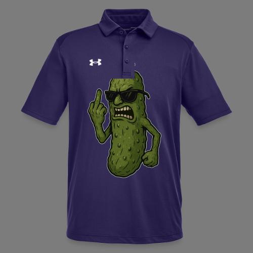 Angry Pickle Flipping the Bird - Under Armour Men's Tech Polo