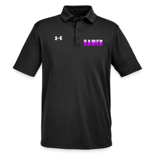 Gamer Purple Glossy Collegiate Design - Under Armour Men's Tech Polo