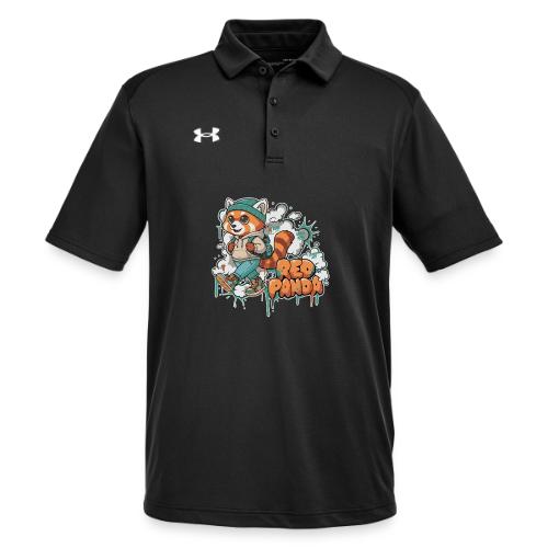 Red Panda Street Graffiti Vibes - Under Armour Men's Tech Polo