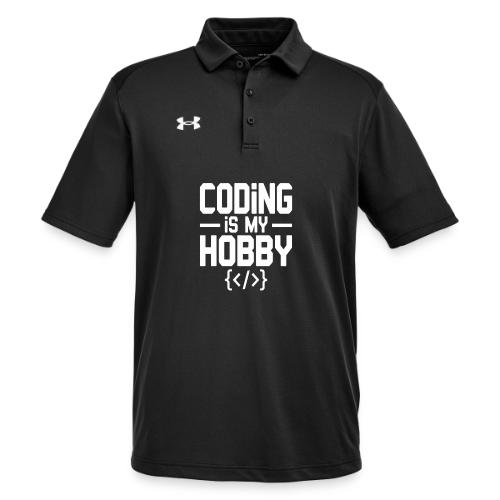 Coding Is My Hobby Typography - Under Armour Men's Tech Polo