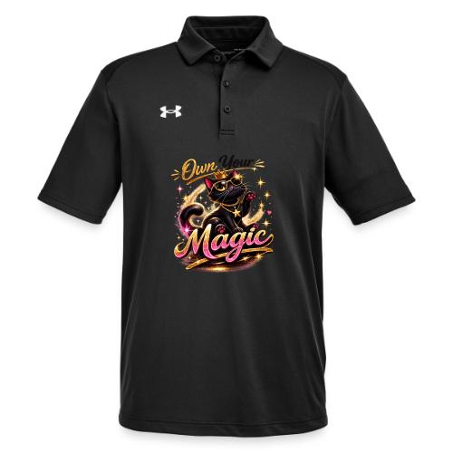 Own Your Magic – Glam Black Cat - Under Armour Men's Tech Polo