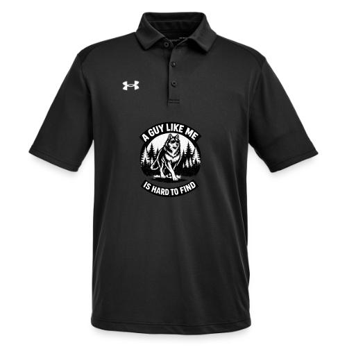 Funny Wolf Shirt – Hard to Find Retro Tee - Under Armour Men's Tech Polo