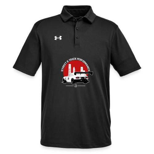 BEAVIS RACECARLOGO BLACK - Under Armour Men's Tech Polo