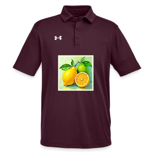 Zesty Citrus Burst of Sunshine Design - Under Armour Men's Tech Polo