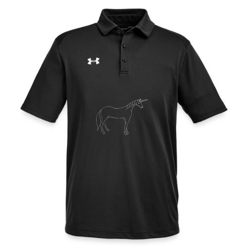 unicorn outline - Under Armour Men's Tech Polo