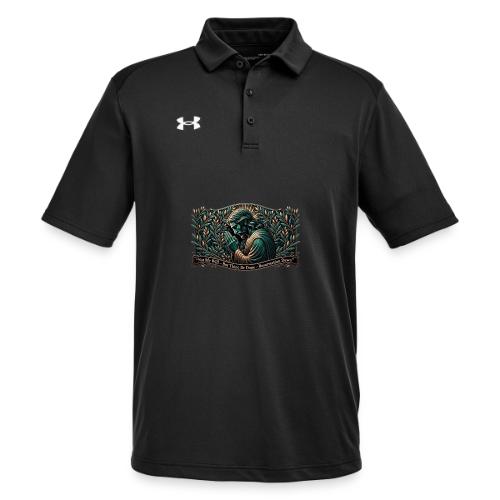 Easter Not My Will Gethsemane T Shirt, Bro Gift - Under Armour Men's Tech Polo