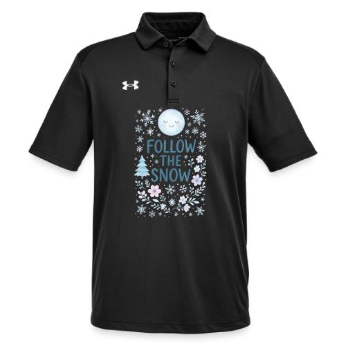 Follow the Snow – Cozy Winter Watercolor - Under Armour Men's Tech Polo