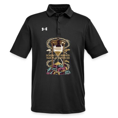 Screen Time Referee T Shirt, Fair Play Enforcer - Under Armour Men's Tech Polo