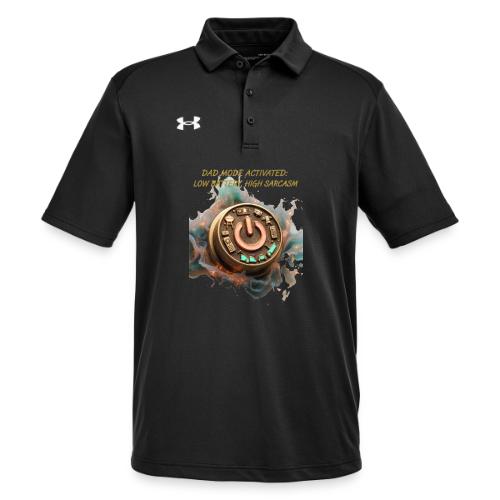 Dad Mode Activated T Shirt, Funny Dad Gift - Under Armour Men's Tech Polo