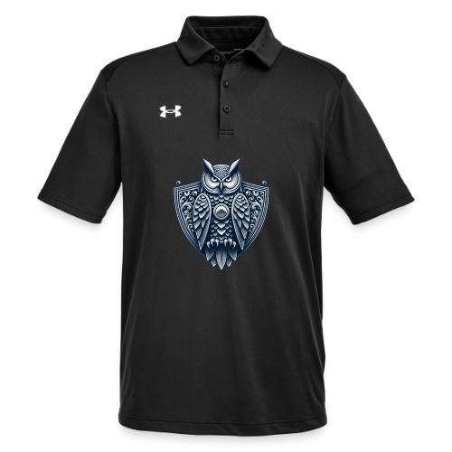 Night Watch Owl T Shirt, Sarcastic Dad Gift - Under Armour Men's Tech Polo
