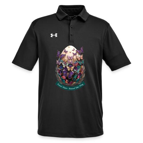 Easter Dawn's Flutter Butterfly T Shirt, Gift - Under Armour Men's Tech Polo