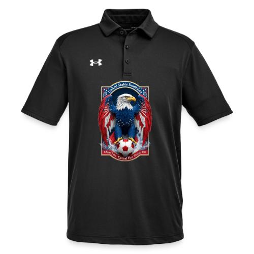 USA Eagle Emblem T Shirt, USA Soccer Pride Gift - Under Armour Men's Tech Polo