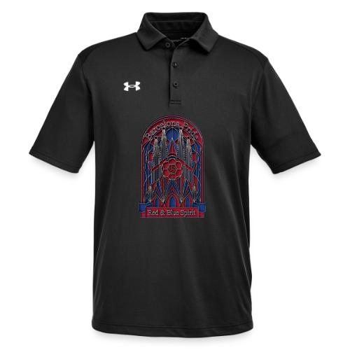 Barcelona Scarlet Pride T Shirt, Vibrant City Gift - Under Armour Men's Tech Polo