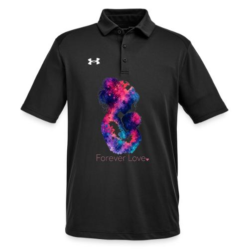 Forever Love-Vibrant Watercolor Mother-Child - Under Armour Men's Tech Polo