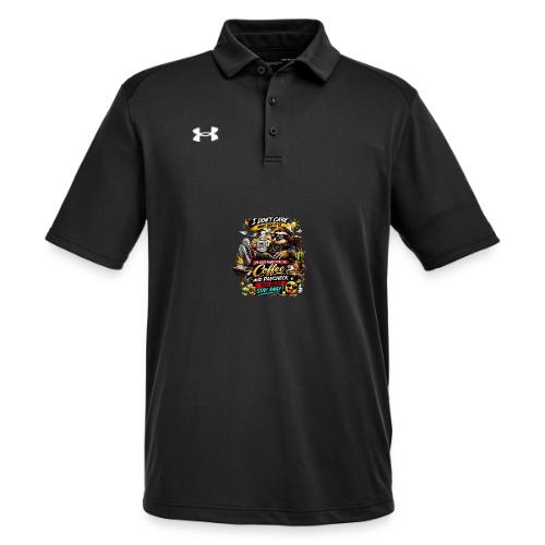 Just Here for Coffee and Paycheck - Under Armour Men's Tech Polo