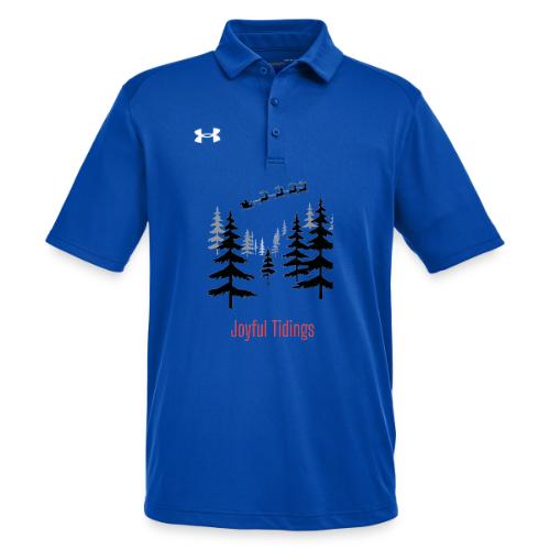 Joyful Tidings Christmas T-Shirt - Under Armour Men's Tech Polo