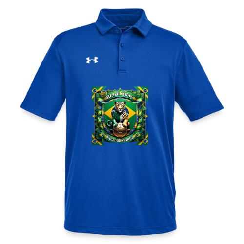 Brazil Jaguar Glory T-Shirt, Flag Pride Badge Gift - Under Armour Men's Tech Polo
