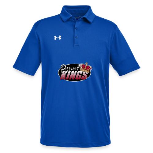 Passport Kings logo for dark shirts - Under Armour Men's Tech Polo