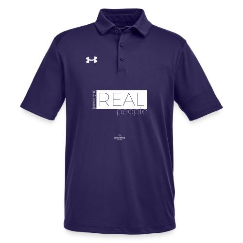Real in white - Under Armour Men's Tech Polo