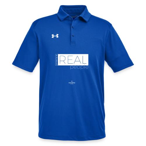 Real in white - Under Armour Men's Tech Polo