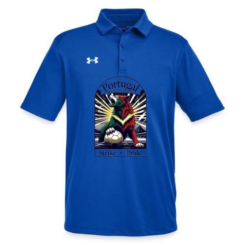 Portugal Iberian Wolf Soccer T Shirt, Pride Gift - Under Armour Men's Tech Polo
