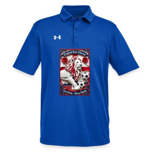 England Lion Soccer T Shirt, Football Pride Gift - Under Armour Men's Tech Polo