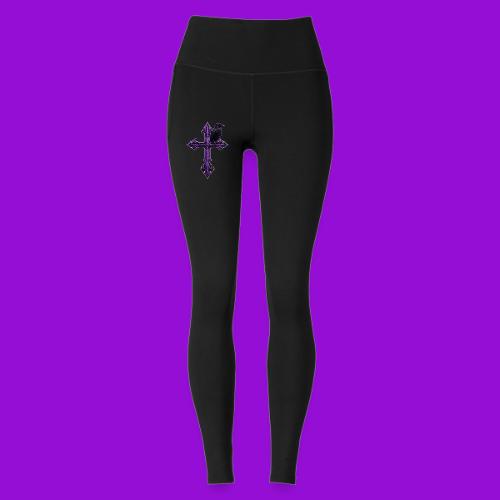 Gothix Raven Cross - Under Armour Ladies' Motion Ankle Legging