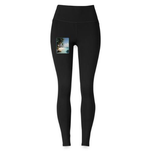 Tropical Beach Paradise Palm Design - Under Armour Ladies' Motion Ankle Legging