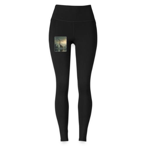 Brachiosaurus Misty Lake Design - Under Armour Ladies' Motion Ankle Legging