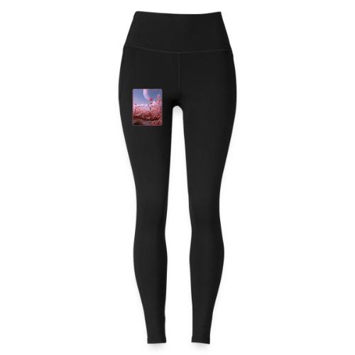 Cosmic Moon & Cosmos Flowers Art - Under Armour Ladies' Motion Ankle Legging