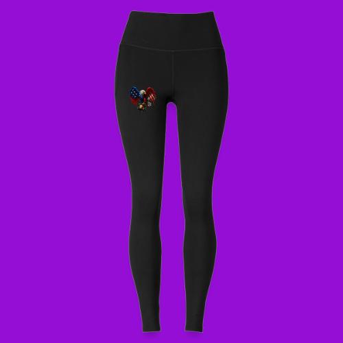 American Flag Bald Eagle - Helmet - Under Armour Ladies' Motion Ankle Legging