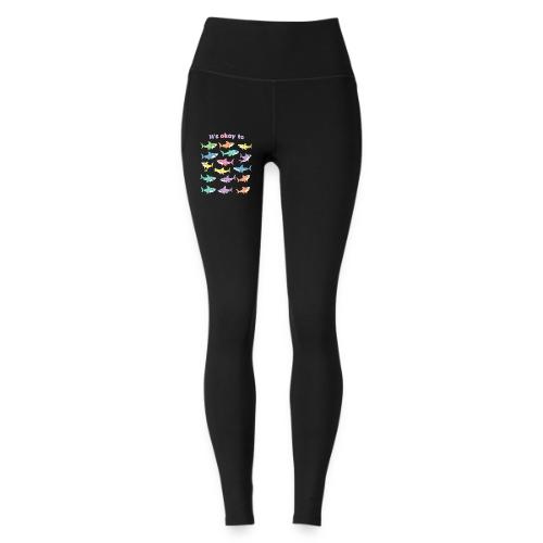 It’s Okay To – Cute Pastel Shark - Under Armour Ladies' Motion Ankle Legging