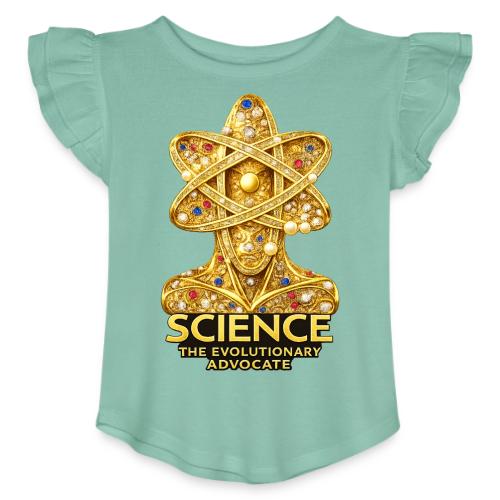 Science the Evolutionary Advocate - Toddler Girls Flutter T-shirt