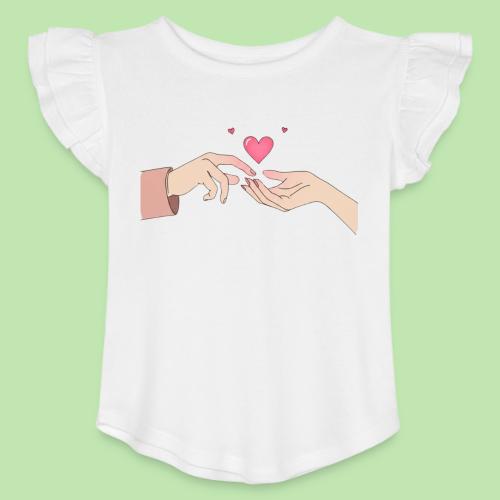 Valentine’s Touch - Toddler Girls Flutter T-shirt