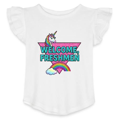 Welcome, Freshmen - Toddler Girls Flutter T-shirt
