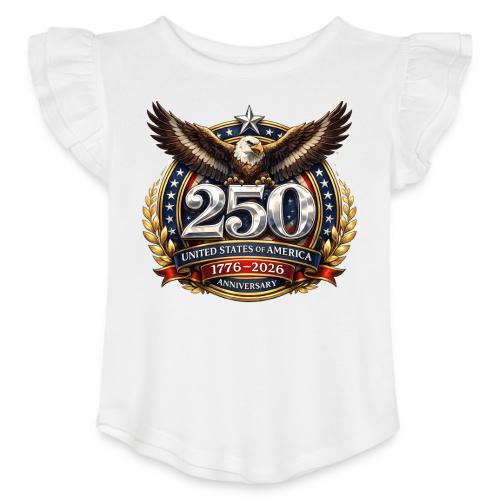 American Eagle USA 250th Anniversary 1776–2026 - Toddler Girls Flutter T-shirt