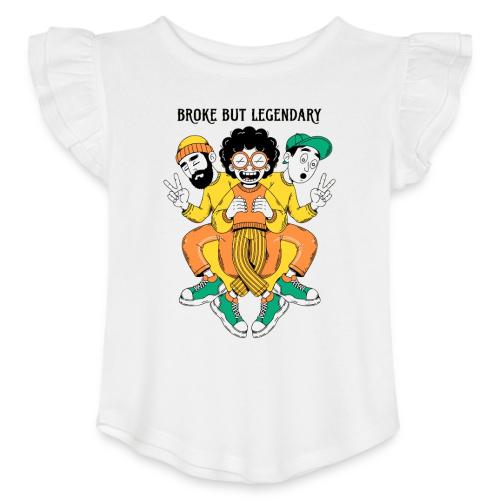 Legendary Broke Crew Retro - Toddler Girls Flutter T-shirt