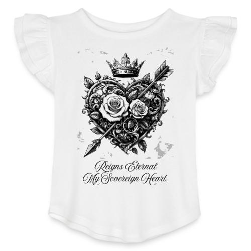 Royal Heart T-Shirt, Mug, & Leggings - Toddler Girls Flutter T-shirt