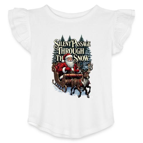 Nostalgic Santa T-Shirt - Toddler Girls Flutter T-shirt