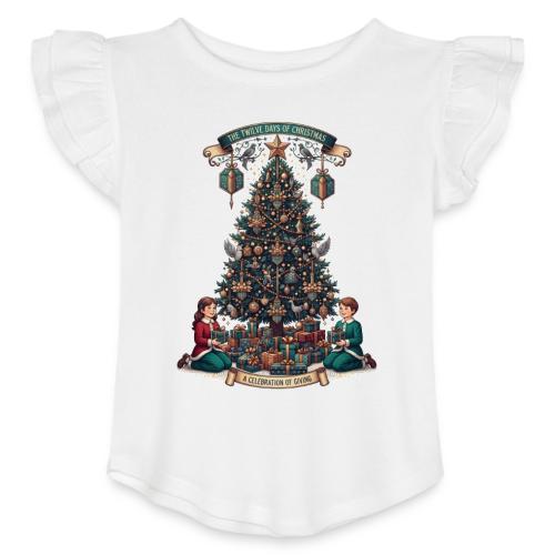 Twelve Days of Christmas T-Shirt - Toddler Girls Flutter T-shirt