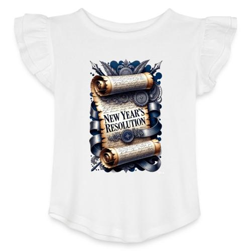 New Year's Resolution T-Shirt - Toddler Girls Flutter T-shirt