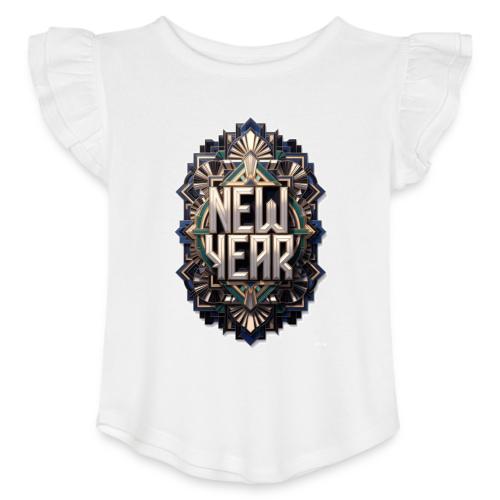 Evergreen New Year T-Shirt - Toddler Girls Flutter T-shirt