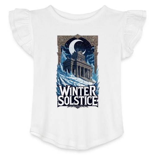 Winter Solstice Temple T-Shirt - Toddler Girls Flutter T-shirt
