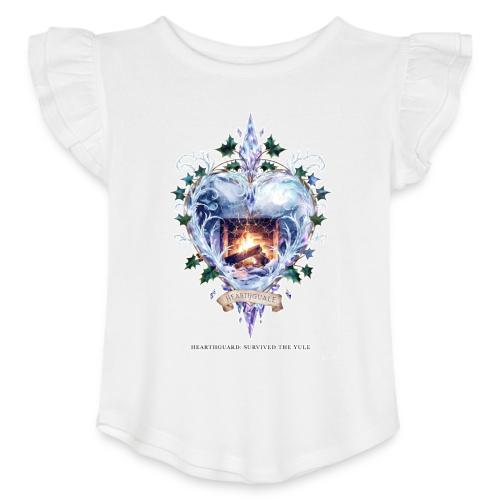 Imbolc Candle Veil T-Shirt | Veiled Rebirth - Toddler Girls Flutter T-shirt