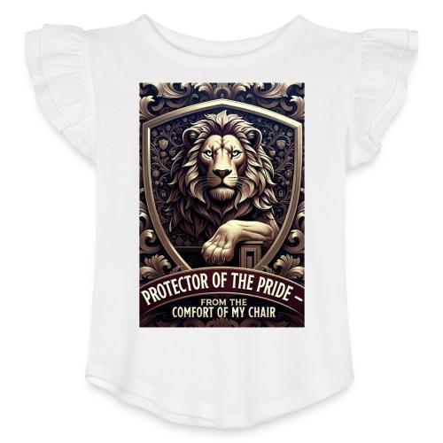 Lion King T Shirt, Funny Low-Effort Father Gift - Toddler Girls Flutter T-shirt