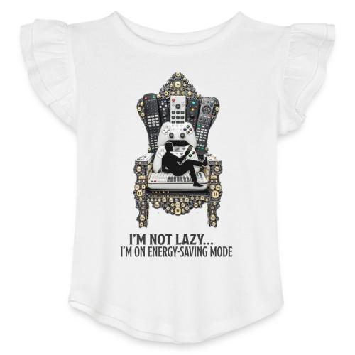Remote Throne Procrastinator T Shirt, Dad Gift - Toddler Girls Flutter T-shirt