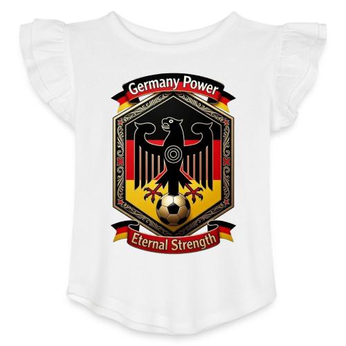 Germany Eagle Power T-Shirt, Flag Pride Gift - Toddler Girls Flutter T-shirt