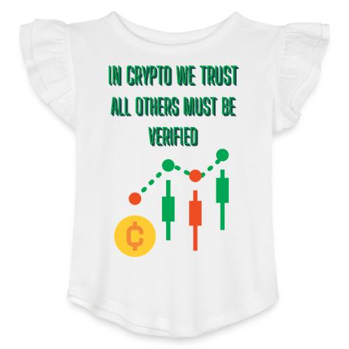 Sarcastic Bitcoin Investor T-shirt - Toddler Girls Flutter T-shirt
